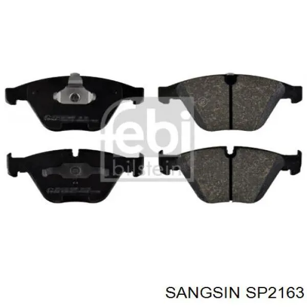 SP2163 Sangsin Klocki hamulcowe przednie tarczowe