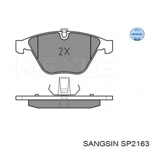SP2163 Sangsin Klocki hamulcowe przednie tarczowe