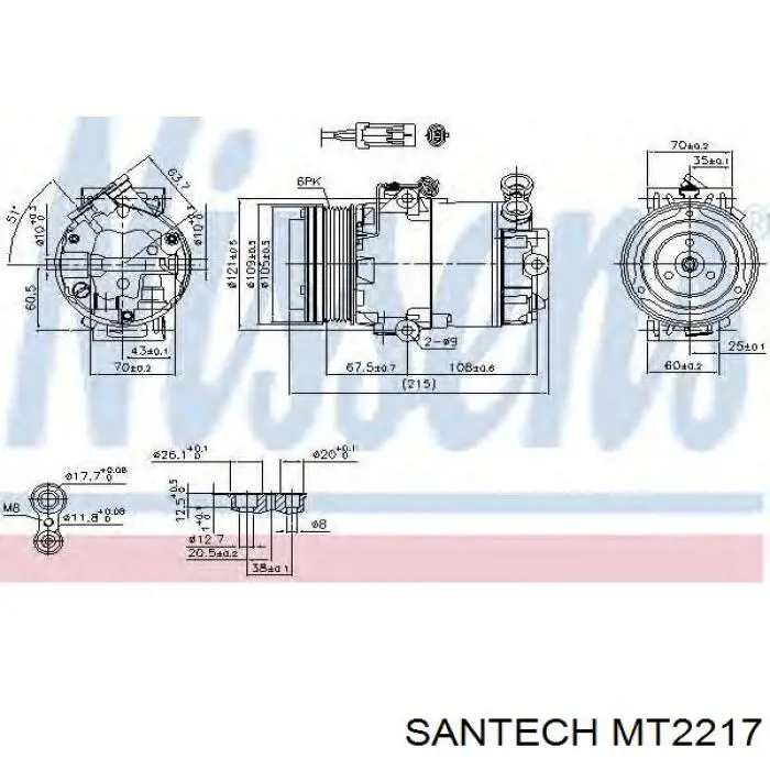 Chłodnica silnika Santech MT2217 cena, od 116,84 USD