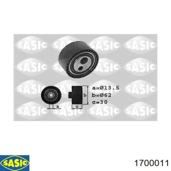 Rolka napinacza paska napędowego Sasic 1700011 cena, od 37,93 USD