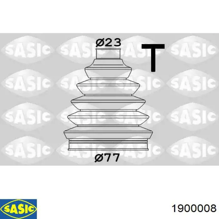 Osłona przegubu homokinetycznego półosi przedniej zewnętrzna Sasic 1900008 cena, od 14,95 USD