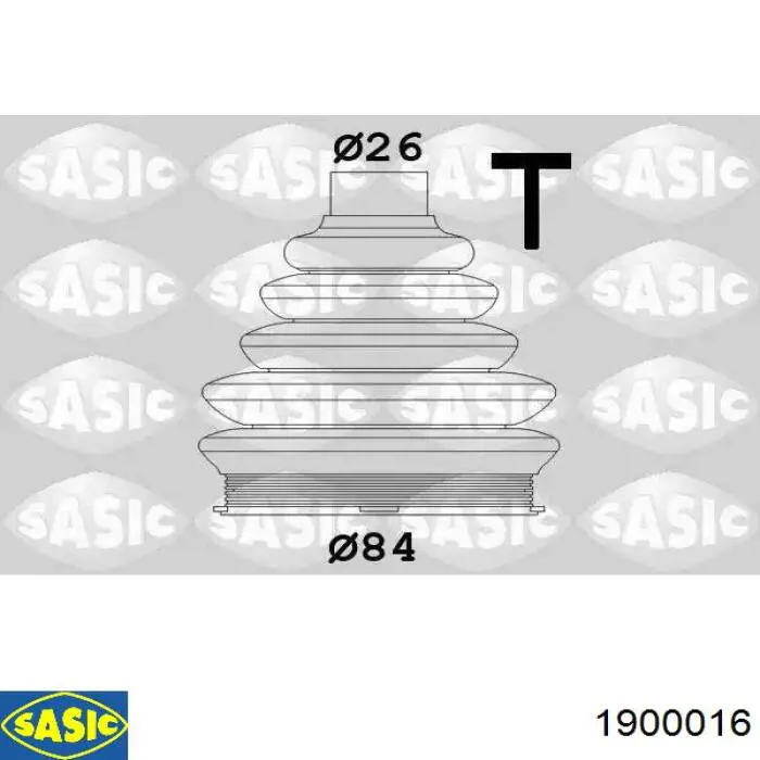Osłona przegubu homokinetycznego półosi przedniej zewnętrzna Sasic 1900016 cena, od 15,09 USD