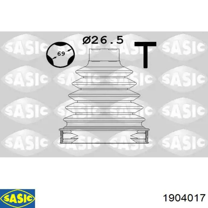 Osłona przegubu homokinetycznego półosi przedniej wewnętrzna Sasic 1904017 cena, od 17,90 USD