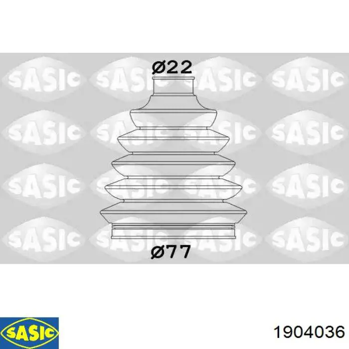 Osłona przegubu homokinetycznego półosi przedniej zewnętrzna Sasic 1904036 cena, od 14,12 USD