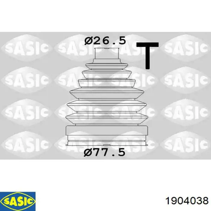 Osłona przegubu homokinetycznego półosi przedniej zewnętrzna Sasic 1904038 cena, od 16,57 USD