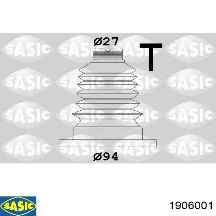 Osłona przegubu homokinetycznego półosi przedniej wewnętrzna Sasic 1906001 cena, od 90,60 USD