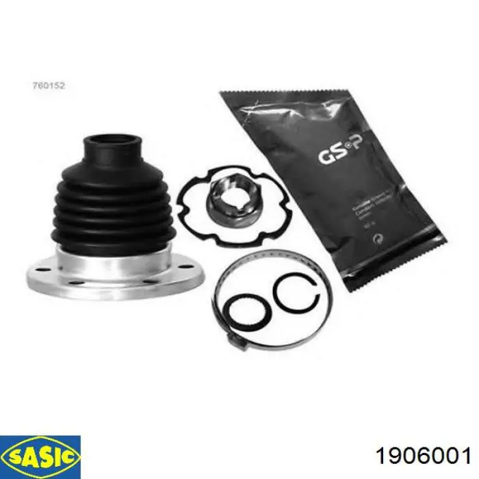 Do koszyka 1906001 Sasic Osłona przegubu homokinetycznego półosi przedniej wewnętrzna