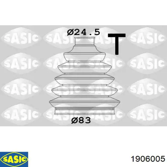 Osłona przegubu homokinetycznego półosi przedniej zewnętrzna Sasic 1906005 cena, od 15,39 USD