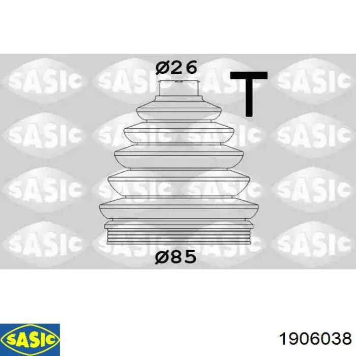 Osłona przegubu półosi tylnej zewnętrzna Sasic 1906038 cena, od 14,67 USD