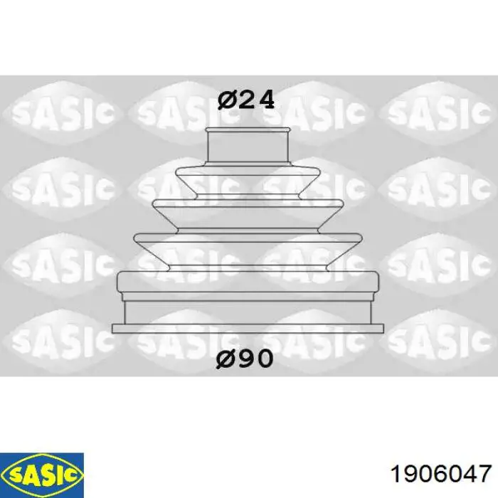 Osłona przegubu homokinetycznego półosi przedniej zewnętrzna Sasic 1906047 cena, od 15,73 USD