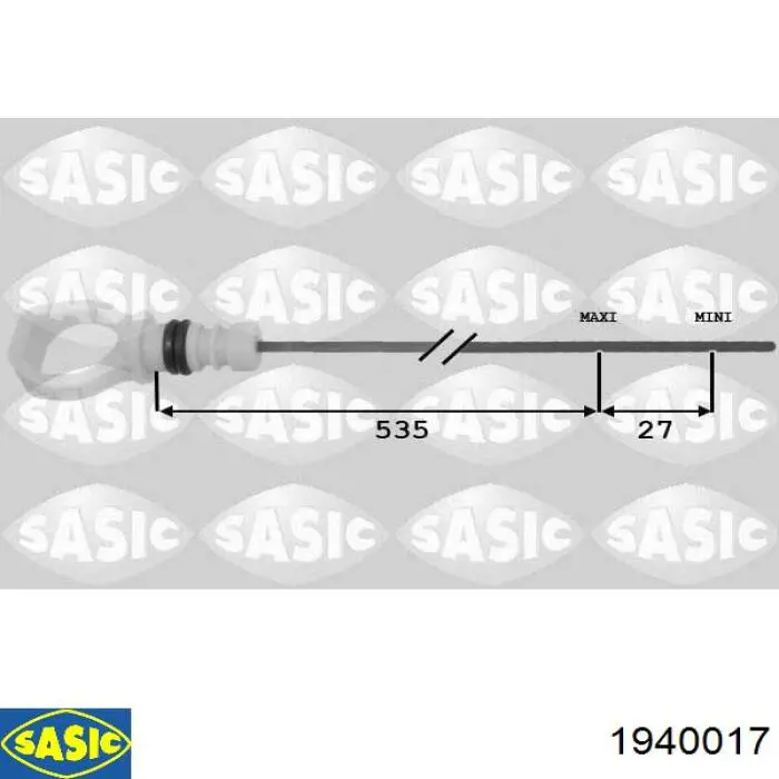 117489 Peugeot/Citroen Bagnet poziomu oleju w silniku