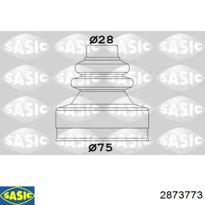 Osłona przegubu homokinetycznego półosi przedniej wewnętrzna Sasic 2873773 cena, od 9,07 USD