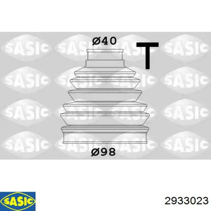 Osłona przegubu homokinetycznego półosi przedniej zewnętrzna Sasic 2933023 cena, od 20,42 USD
