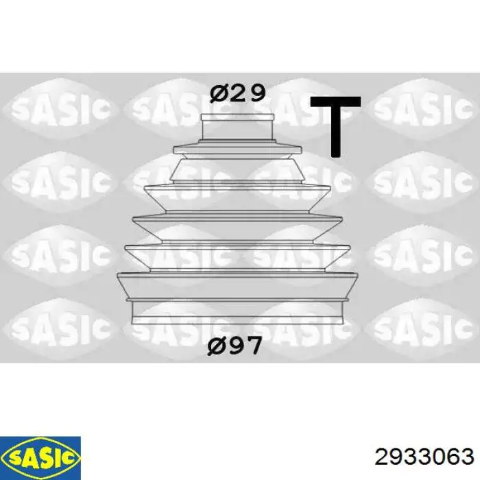 Osłona przegubu homokinetycznego półosi przedniej zewnętrzna Sasic 2933063 cena, od 13,18 USD