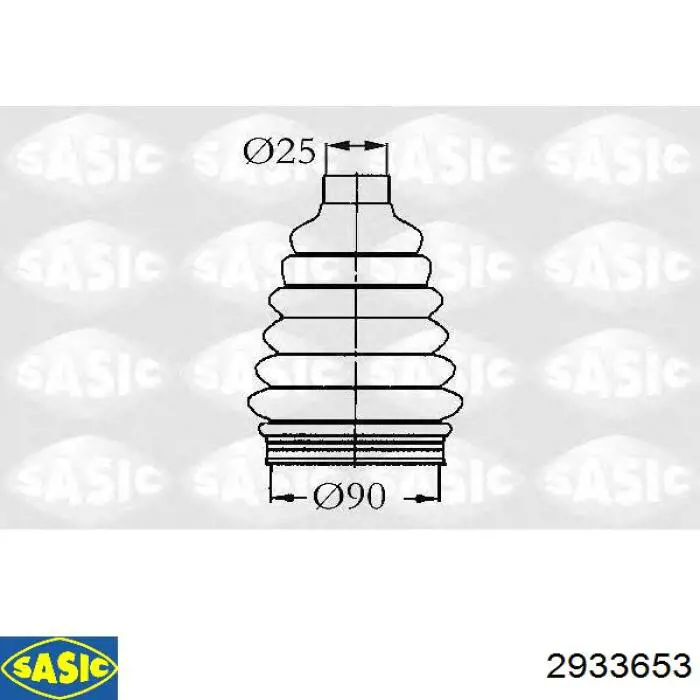 Do koszyka 329365 Peugeot/Citroen Osłona przegubu homokinetycznego półosi przedniej wewnętrzna