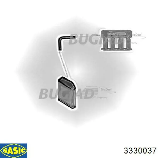 3330037 Kayaba Przewód (króciec) intercoolera