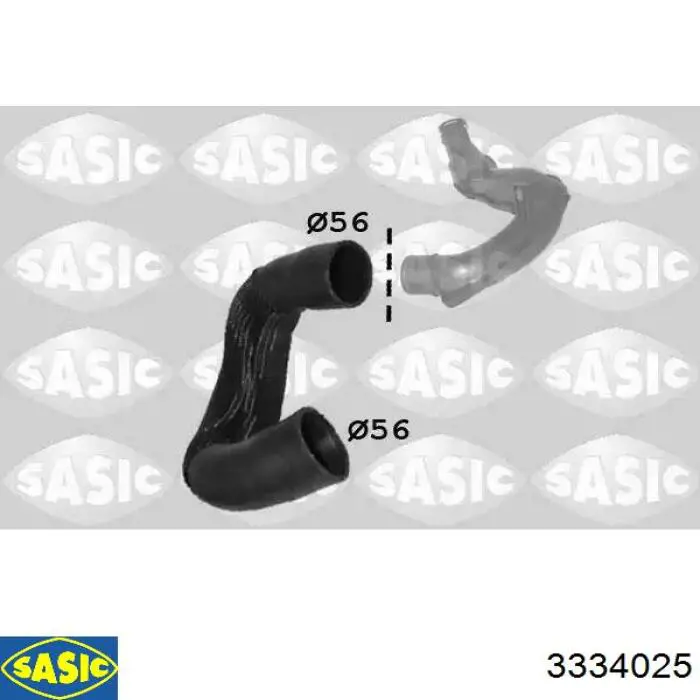 3334025 Sasic Przewód (króciec) intercoolera