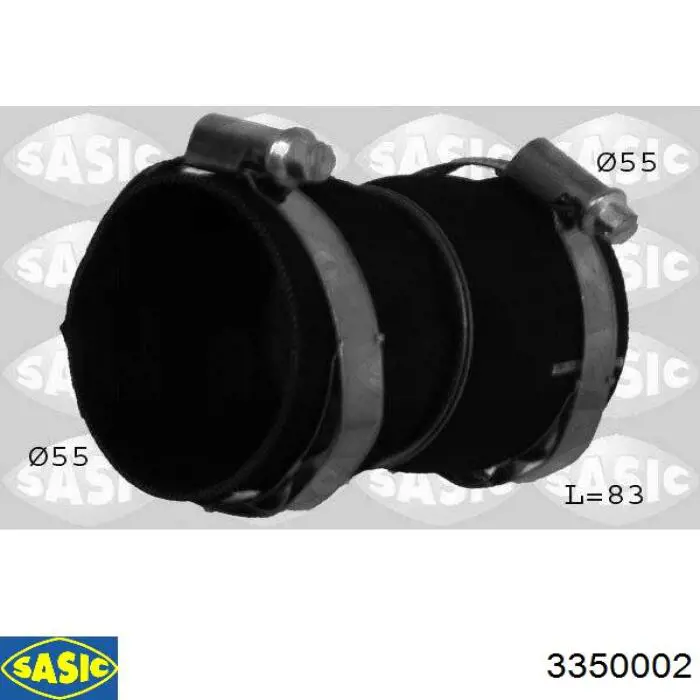 Do koszyka 3350002 Sasic Przewód (króciec) intercoolera