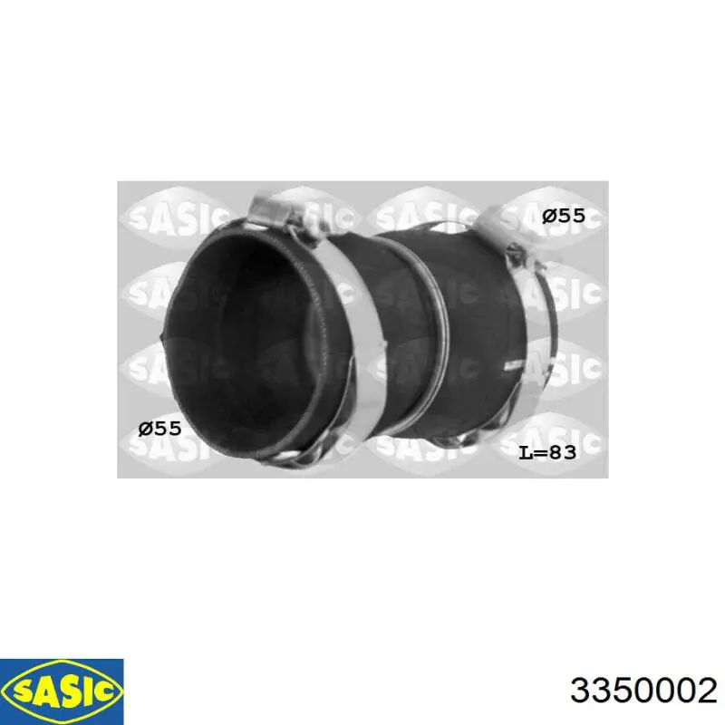 Przewód (króciec) intercoolera Sasic 3350002 cena, od 15,27 USD