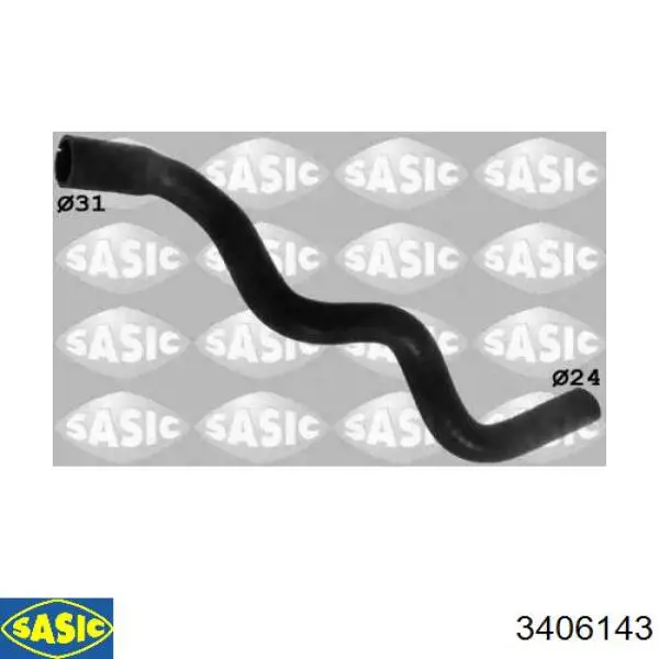 Do koszyka 1386718 Ford Przewód (króciec) chłodnicy górny