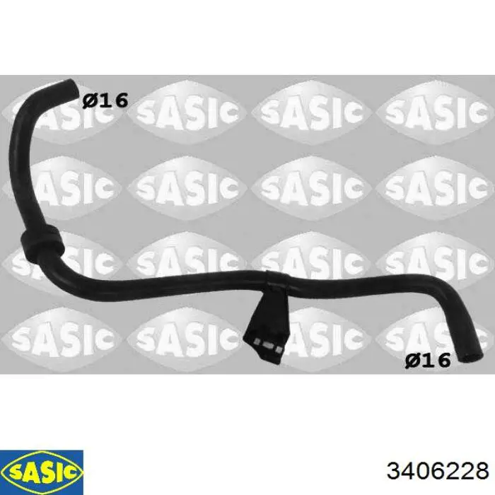 Przewód (króciec) układu chłodzenia Sasic 3406228 cena, od 30,87 USD