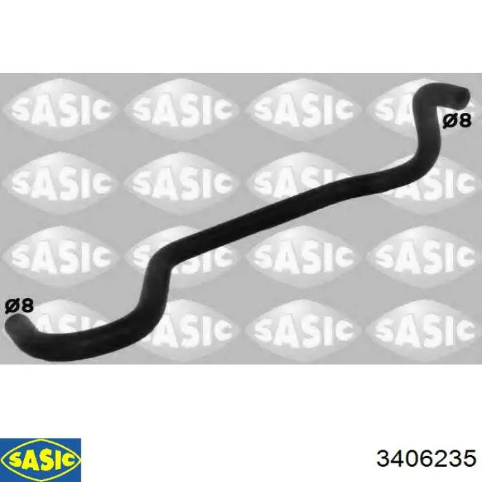 Do koszyka 6336095 Opel Przewód (króciec) chłodnicy górny