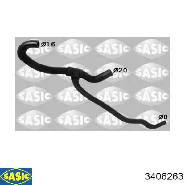 Przewód (króciec) układu chłodzenia 24461875 Opel