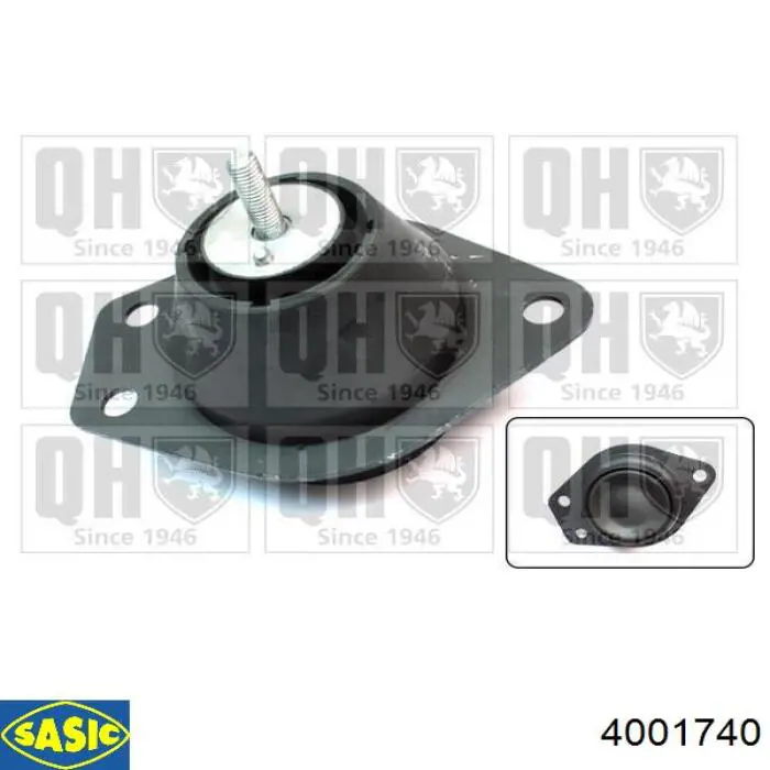 Poduszka (podpora) silnika prawa Sasic 4001740 cena, od 79,07 USD