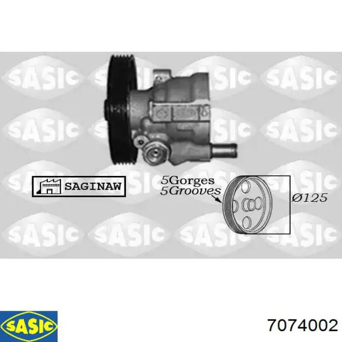Pompa wspomagania hydraulicznego kierownicy Sasic 7074002 cena, od 110,96 USD