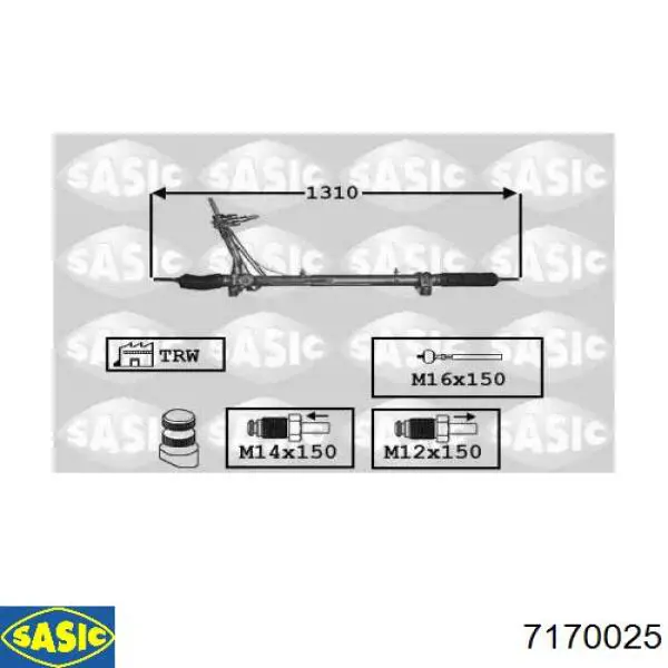Listwa kierownicza (maglownica) MSG Rebuilding CI227R cena, od 313,39 USD