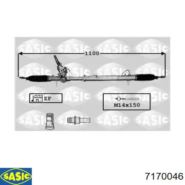 Listwa kierownicza (maglownica) Peugeot/Citroen 4001W2 cena, od 137,91 USD