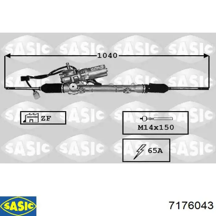 Listwa kierownicza (maglownica) VW9112R AGR