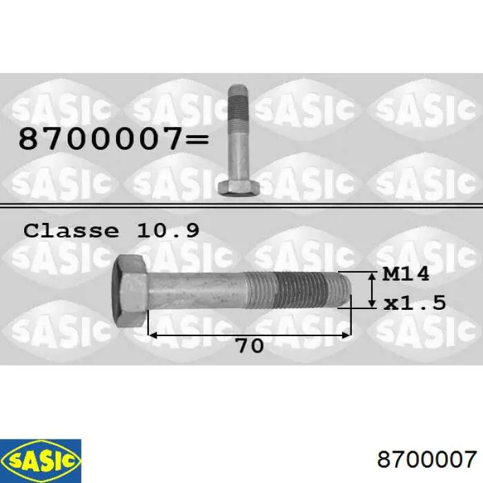 8700007 Sasic śruba koła pasowego wału korbowego