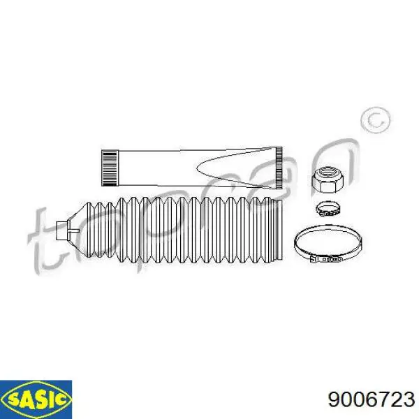 Do koszyka 9006723 Sasic Osłona mechanizmu kierowniczego (maglownicy)