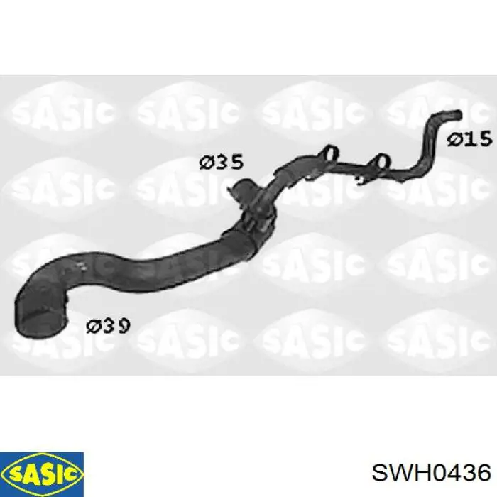 Przewód (króciec) chłodnicy górny 15380 Rapro