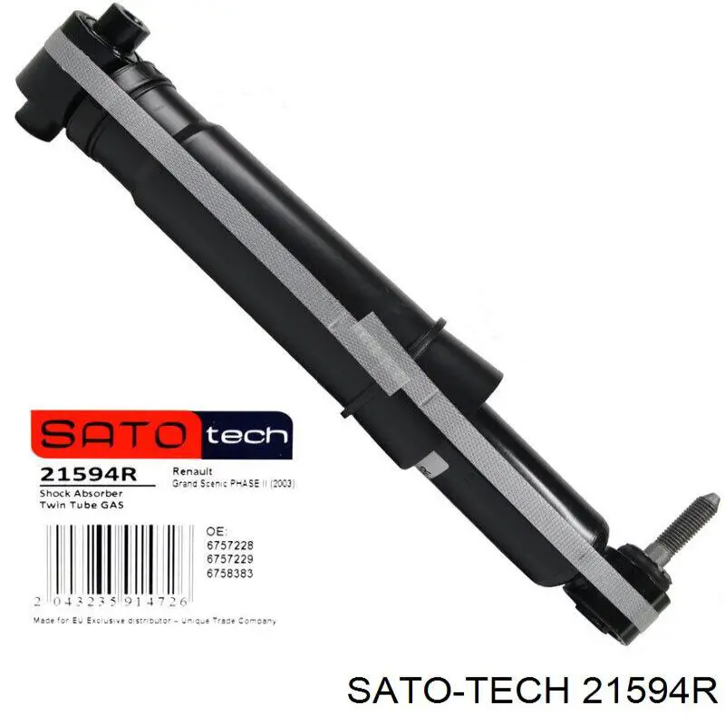 21594R Sato Tech Amortyzator tylny