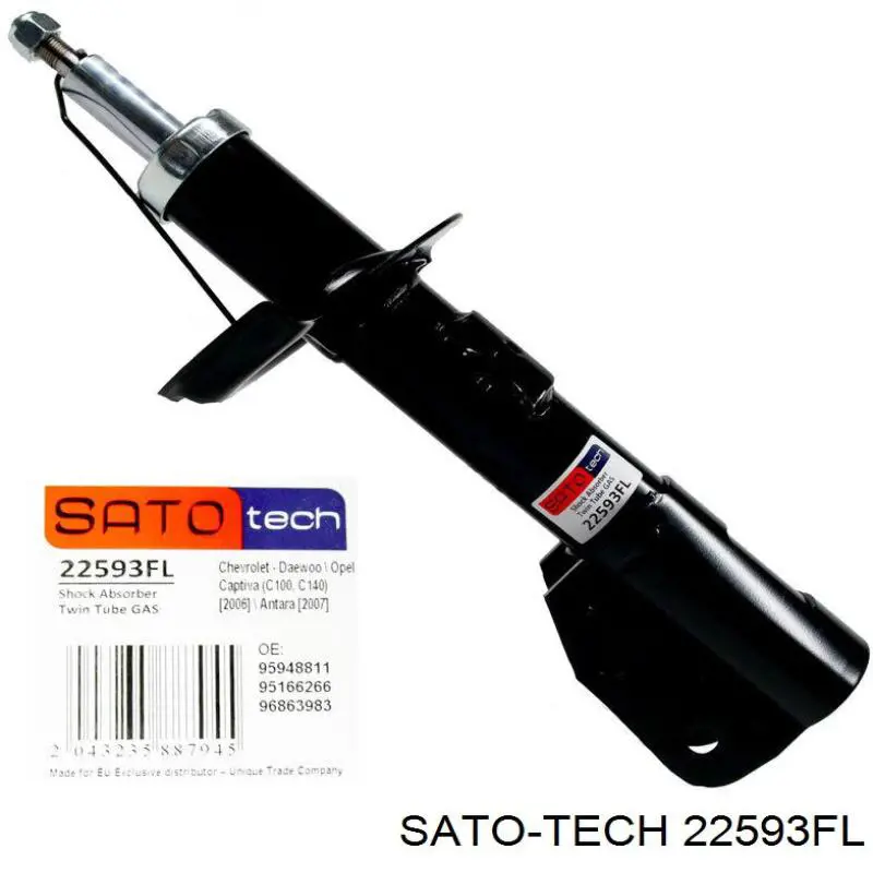 Amortyzator przedni lewy Sato Tech 22593FL cena, od 73,11 USD