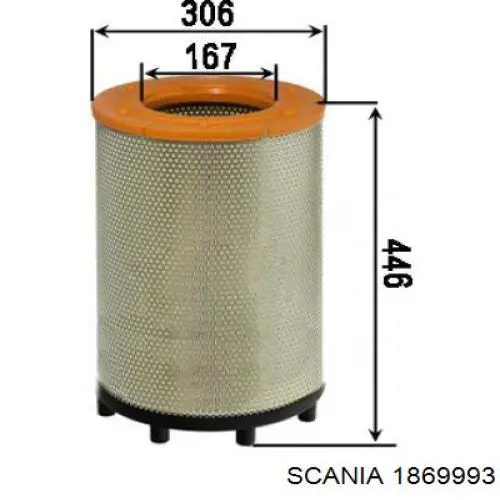 1869993 Scania Filtr powietrza