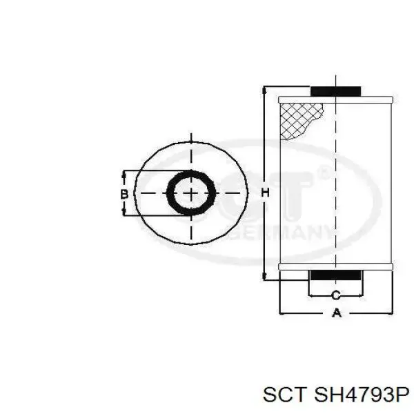 Filtr oleju SCT SH4793P cena, od 7,31 USD