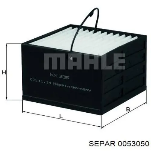 Filtr paliwa 0053050 Separ