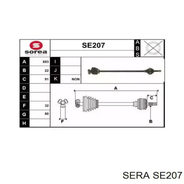  Półoś napędowa przednia prawa Seat Ibiza 1
