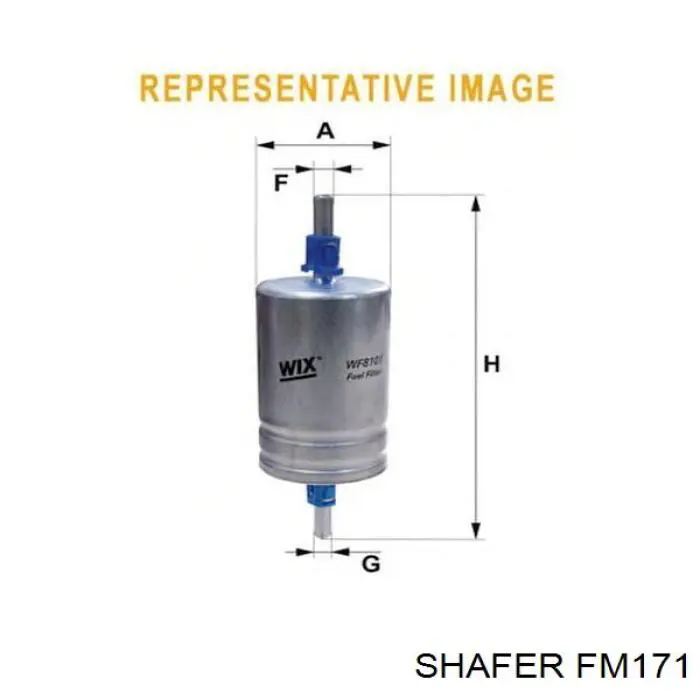 Filtr paliwa Shafer FM171 cena, od 7,53 USD