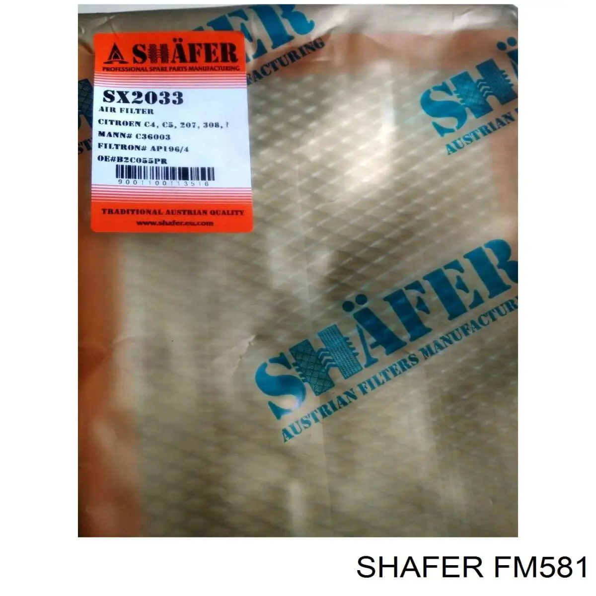 FM581 Shafer Filtr paliwa
