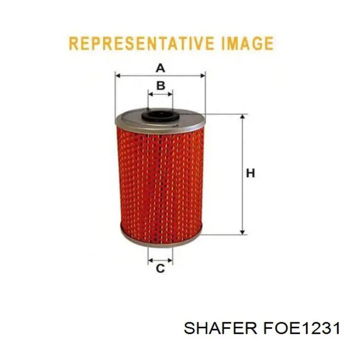 Do koszyka FOE1231 Shafer Filtr oleju