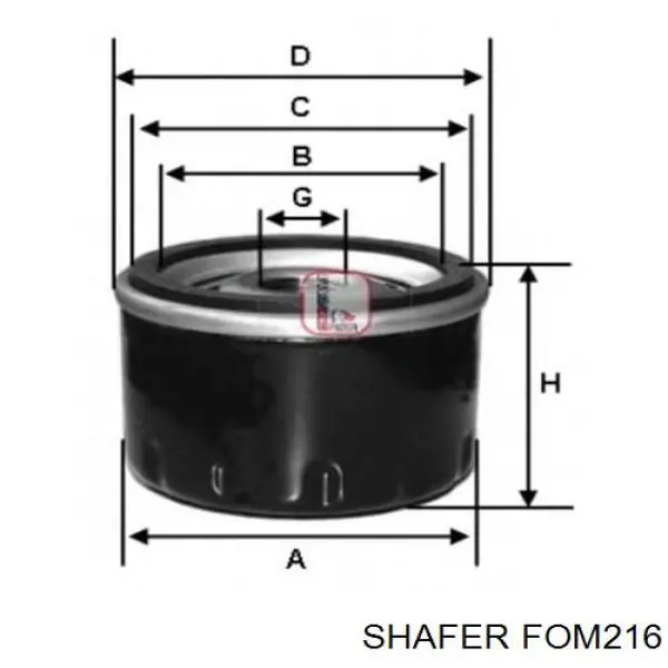 Filtr oleju Shafer FOM216 cena, od 5,29 USD