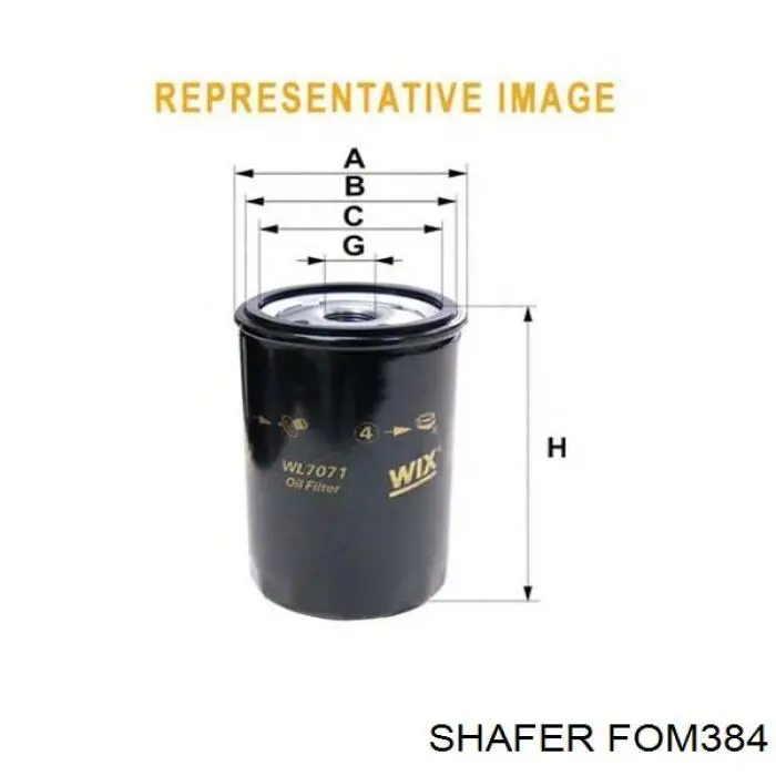 Filtr oleju Shafer FOM384