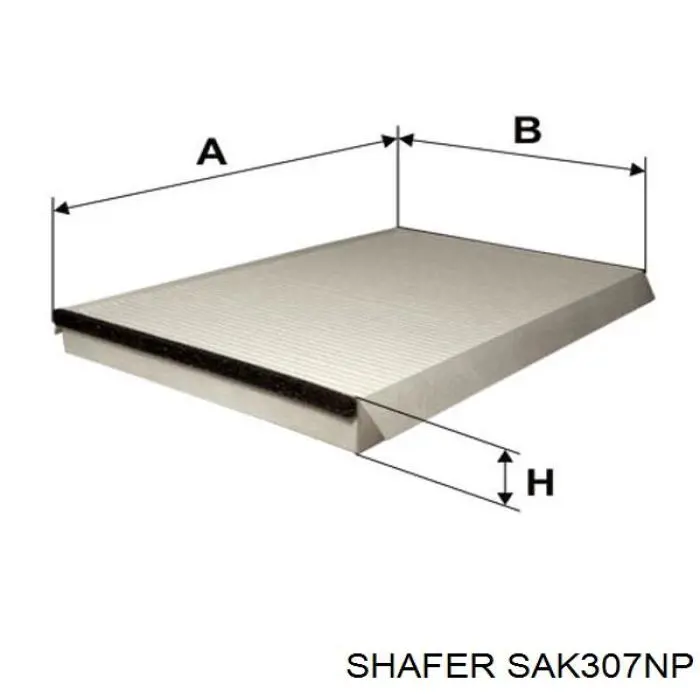 Do koszyka SAK307NP Shafer Filtr kabiny
