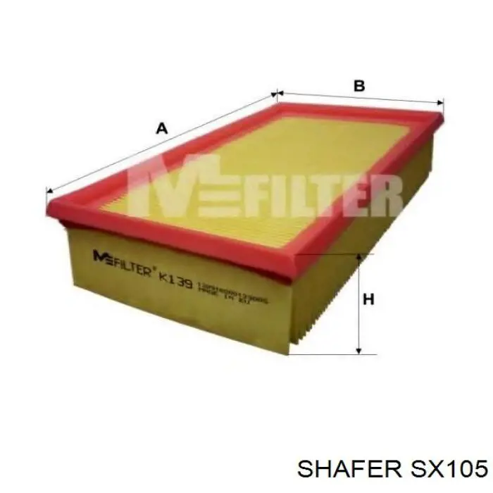 SX105 Shafer filtr powietrza