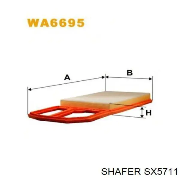 SX5711 Shafer filtr powietrza