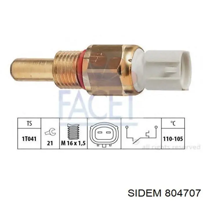 Do koszyka 804707 Sidem Silentblock przedni resoru tylnego